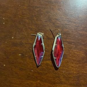 Kendra Scott ruby earrings